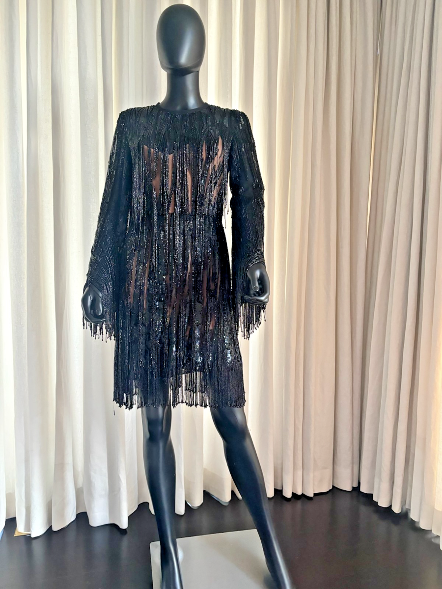 Elie Saab Black Long Bead-Embellished Gown. Size 42 | eBay Elie Saab Black Long Bead-Embellished Gown. Size 42 | eBay