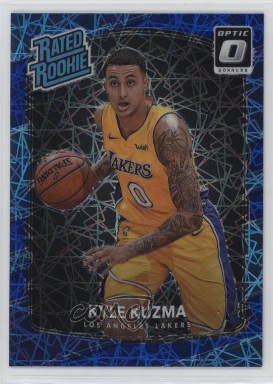 2017-18 Panini Donruss Optic Rated Blue Velocity Prizm Kyle Kuzma Rookie RC 1dn