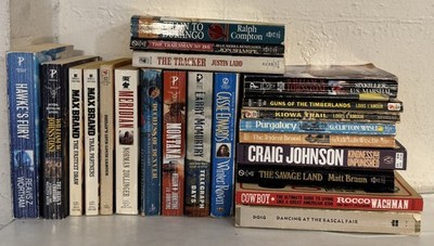 Lot Of; 22 Paperback Western Books