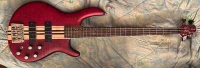 2018 CORT Artisan A4 Plus FMMH OPBC (Open Pore Black Cherry) active/ passive bas