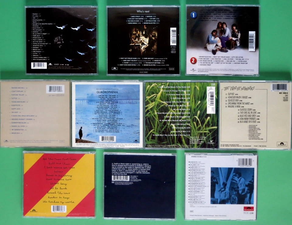 11 CD ☆ THE WHO Best Of Who's Next Tommy Leeds ☆ TEN YEARS AFTER ☆ DEEP PURPLE - Bild 3 von 3