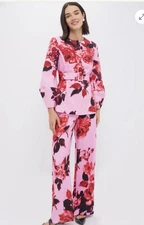 Tuckernuck Cerise Blossom Set with Rhoda Tunic Top and Erin Pant | Size 12|XL