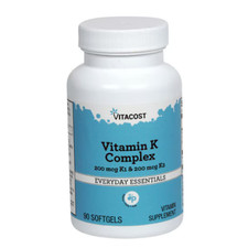 Vitacost Vitamin K Complex - K1  K2 - BONE  HEART HEALTH - 90 Softgels 5/2028