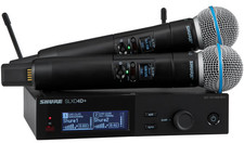 Shure SLXD24D /B58 Wireless Dual Receiver with 2 Beta 58A Handheld Mics Pro