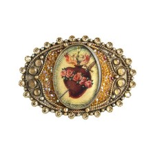 VIRGINS SAINTS  ANGELS VSA Goddess Image Buckle Sacred Heart