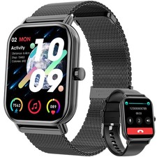 1.85"HD Smart Watch for Men(Answer/Make Calls)Fitness Smartwatch for IOS Android