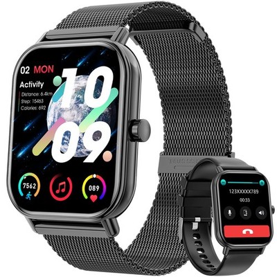 1.85''HD Smart Watch for Men(Answer/Make Calls)Fitness Smartwatch for IOS Android