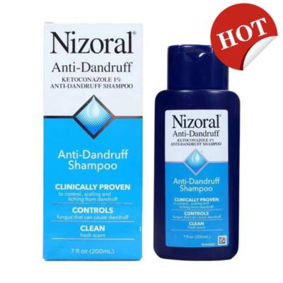 200ml Nizoral Anti·Dandruff Shampoo with 1% , Fresh Scent New