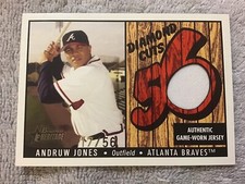 2003 Bowman Heritage ANDREW JONES Diamond Cuts GOLD Relic  #d/56 Braves