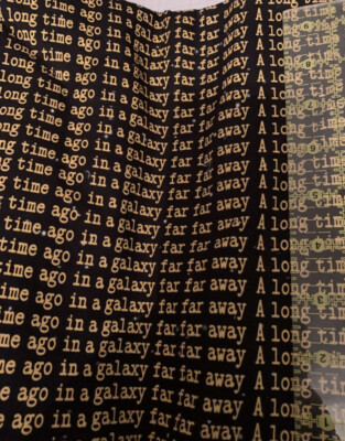 Star Wars A Galaxy far Away Inspired Tumbler Fabric 100% Cotton Woven 9x14