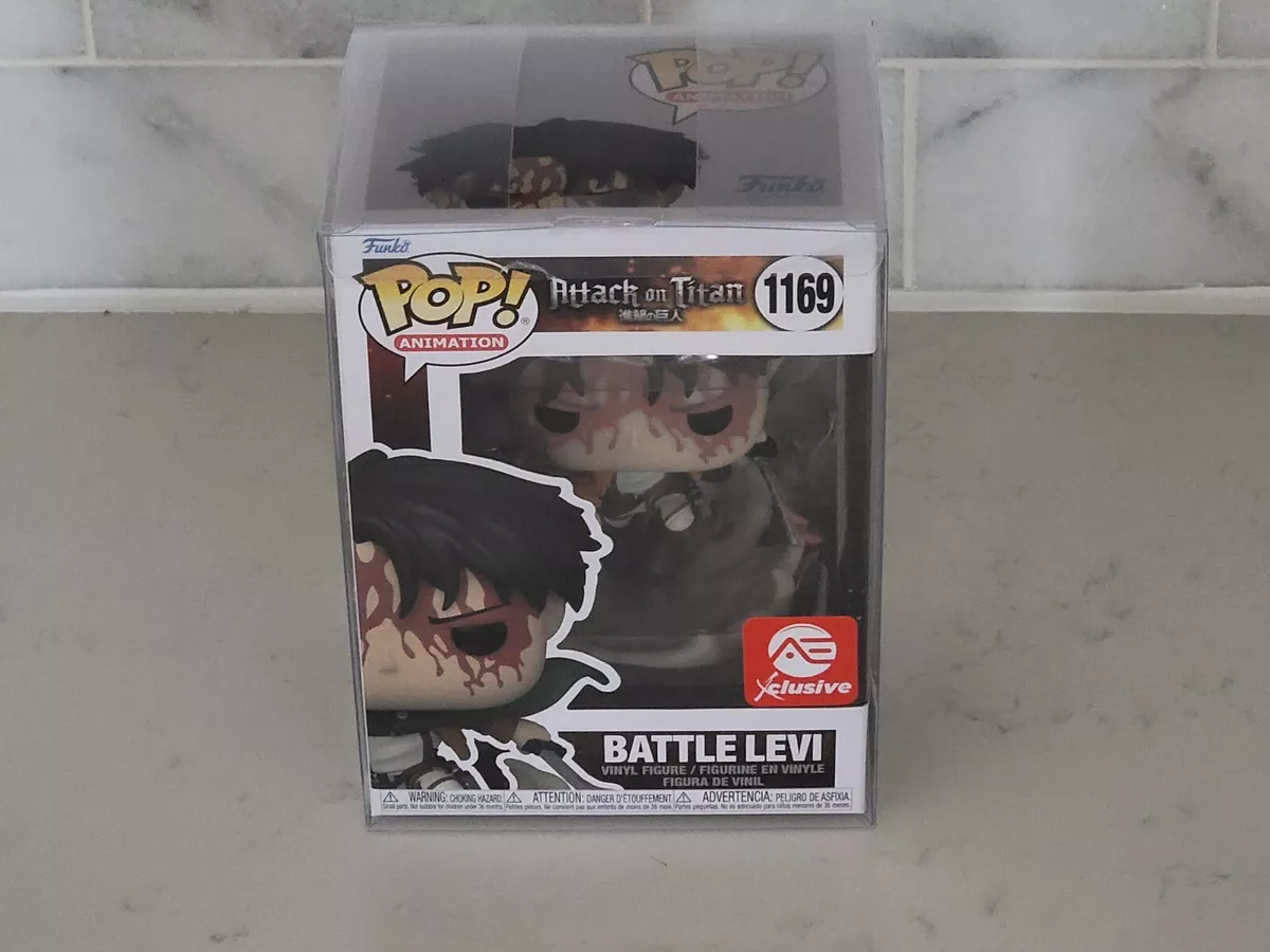 FUNKO POP! ANIMATION: Attack on Titan Battle Levi ( Bloody ) AE Exclusive  #1169