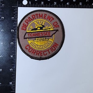 Tennessee Department of Correction Patch. 3x4 Inches. Great Condition!