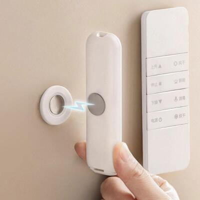 Magnetic On Wall Mounted Remote Control Holder Home Office Space Saving  σ  D5Z8