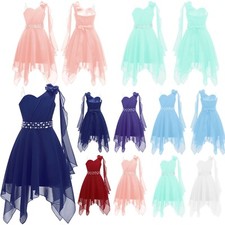 Kids Girls Sundress Special Occasion Dress Prom Dresses Dance Costume Princess