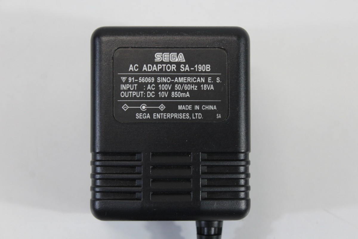 SEGA Mega Drive Genesis 2 Pico Game Gear Power AC Adapter SA-190B