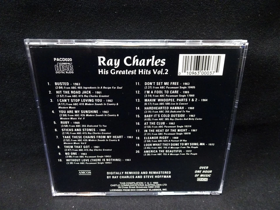 Ray Charles – His Greatest Hits Vol. 2 - EX - NEW CASE!!! - Image 3 of 3