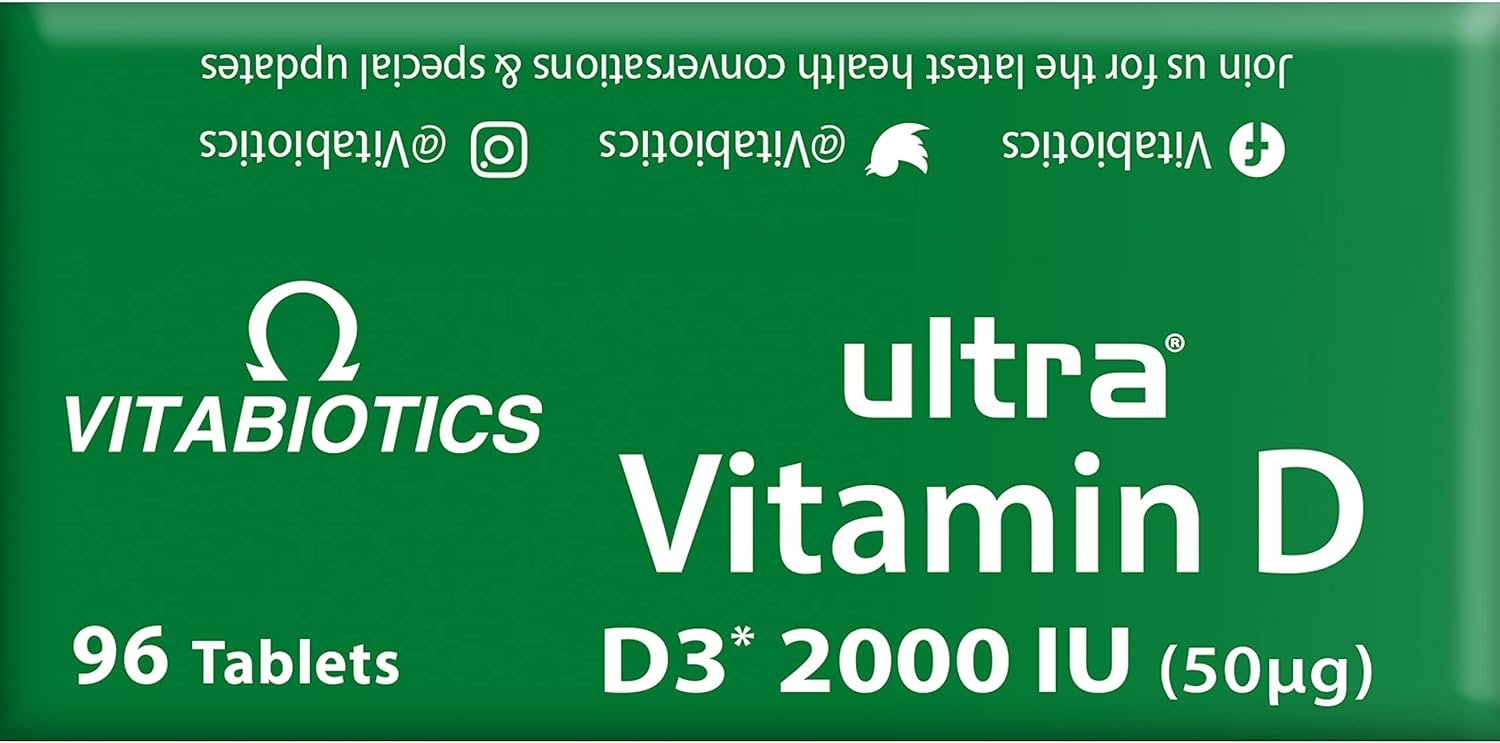 Vitabiotics Ultra Vitamin D Tablets 2000IU Extra Strength 96 Count