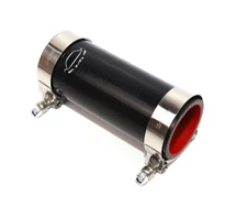 6" Length 4-Ply  Straight 2" ID Coupler Silicone hose Turbo + T Bolt Clamp BLACK