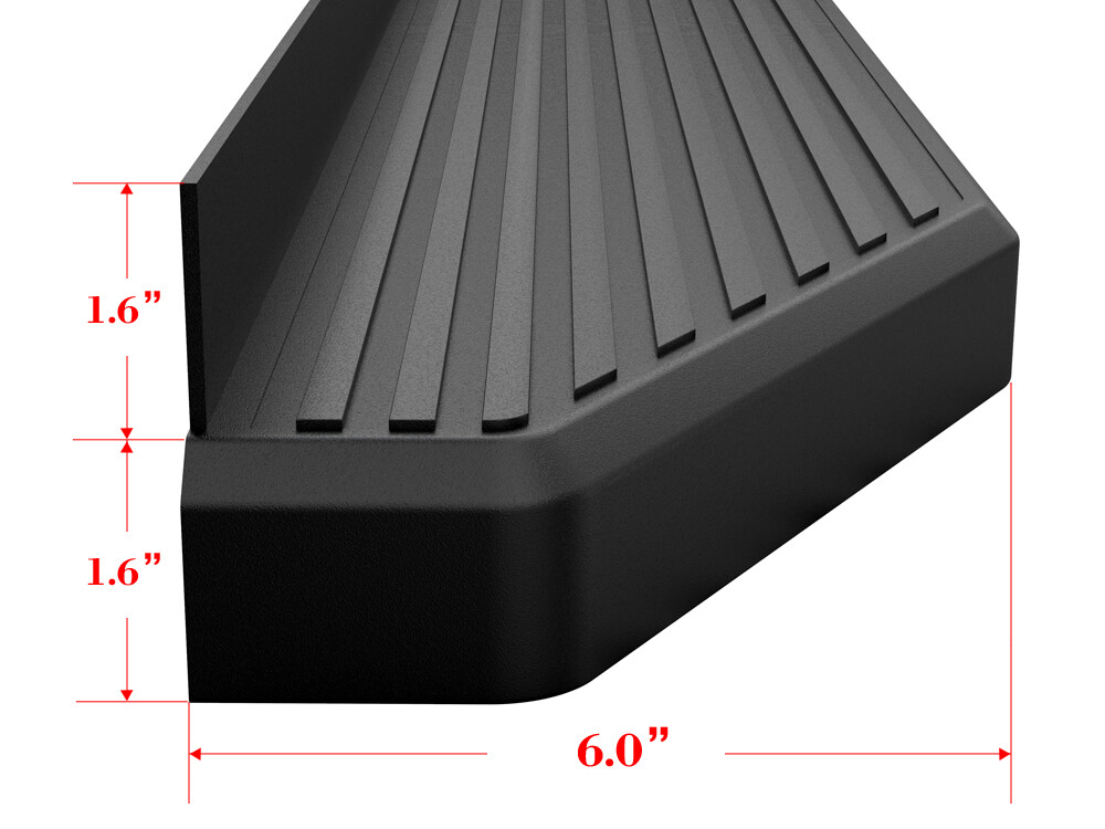Liberty 5 APS (Black 6 Inches) 304 Stainless Steel Running Boards Nerf Bars Side Steps Compatible With Jeep Liberty 2002-2007 4-Door (Without Mudflaps Factory Rock Rails Must Be Removed Jeep Rock Rail Steps-617293