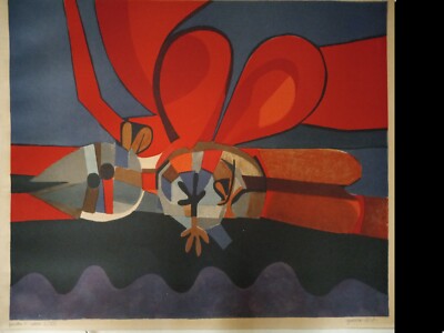 Jose Maria Garcia Llort Signed Numbered Serigraph Print Rare #1 Of 20 Stunning 