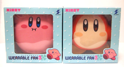 Kirby's Dream Land Kirby Figure Wearable Fan 3 USB Fan Set of 2 4.1in