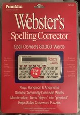 Webster  s Spelling Corrector NCS-101 Franklin with Two Games Spell 80,000 Words