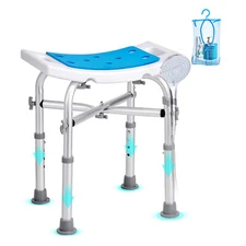 VEVOR Adjustable Medical Shower Chair Bath Tub Seat Bench Stool