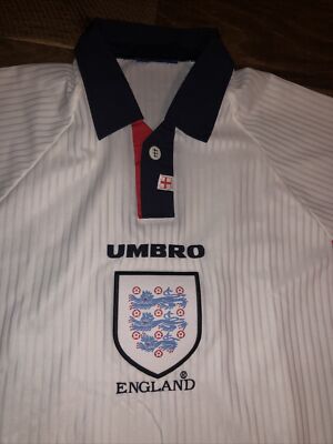 Original NWT England 1997/98 Home Soccer Jersey Large Umbro