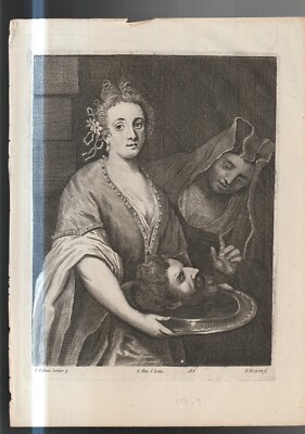 ETCHING , ( CIRCA  1800's ) ,I PALMA JUNIOR , JUDITH , I TROYEN , 7 ALTA 6 LATA