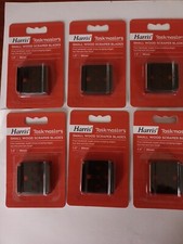 6 PACKS OF HARRIS TASKMASTER SMALL WOOD SCRAPER BLADES 1.5" 38MM