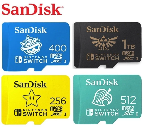 SanDisk Nintendo Switch 256GB 400GB 512GB 1TB Steam Deck Micro SD MicroSDXC Card