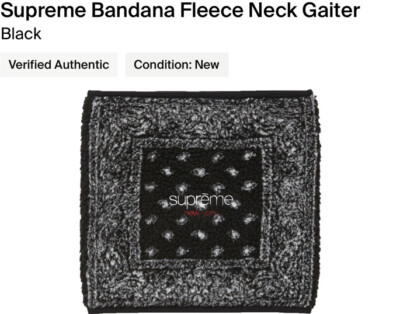 ネックウォーマー Supreme Bandana Fleece Neck Gaiter 19AW s-l400.jpg