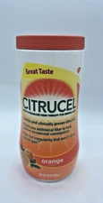 Citrucel Orange Fiber Powder Methylcellulose Therapy For Irregularity 30 oz