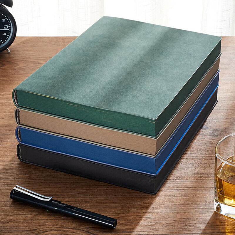 Thick PU Leather Vintage Journal B5 Notebook Lined Paper Writing Diary 356 Pages