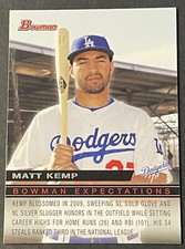 2010 Bowman Expectations Dodgers Baseball Card #BE32 Matt Kemp/Jared Mitchell