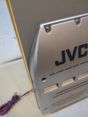 JVC Twin SP-HXZ1 PAIR Silver Speakers + Subwoofers For Stereo HX