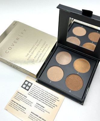 Cover FX The Perfect Light Highlighting Palette MEDIUM - DEEP 0.38 oz NEW, READ!