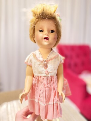 1950's Old Vintage Dolls Antique Vintage Made In USA Hard