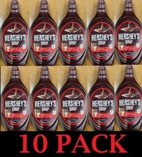10x Hershey's Genuine Chocolate Syrup 24 Oz Bottle - FATE FREE 240 Oz - 10 PACK