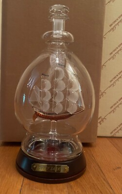 Suffolk Studio Glass  Cutty Sark Ship In Bottle Nelson's Valiant Fleet NEW