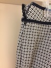 Talbots Black White Geometric Stretch Capris Flat Front Cruise Stretch 10 EUC — photo 4