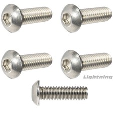 Metric Button Head Socket Cap Screw A2 Stainless Steel M8 x 1.25mm x 18MM Qty100