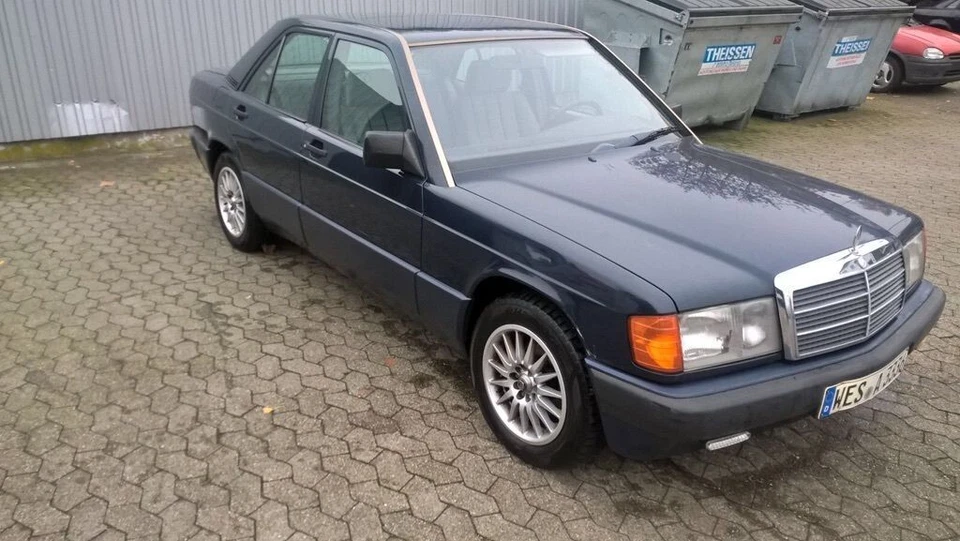 1991 Mercedes W201 BLAU 199800 Km H-Kenn. Möglich manuell Top Zustand 190 Diesel - Bild 4 von 4