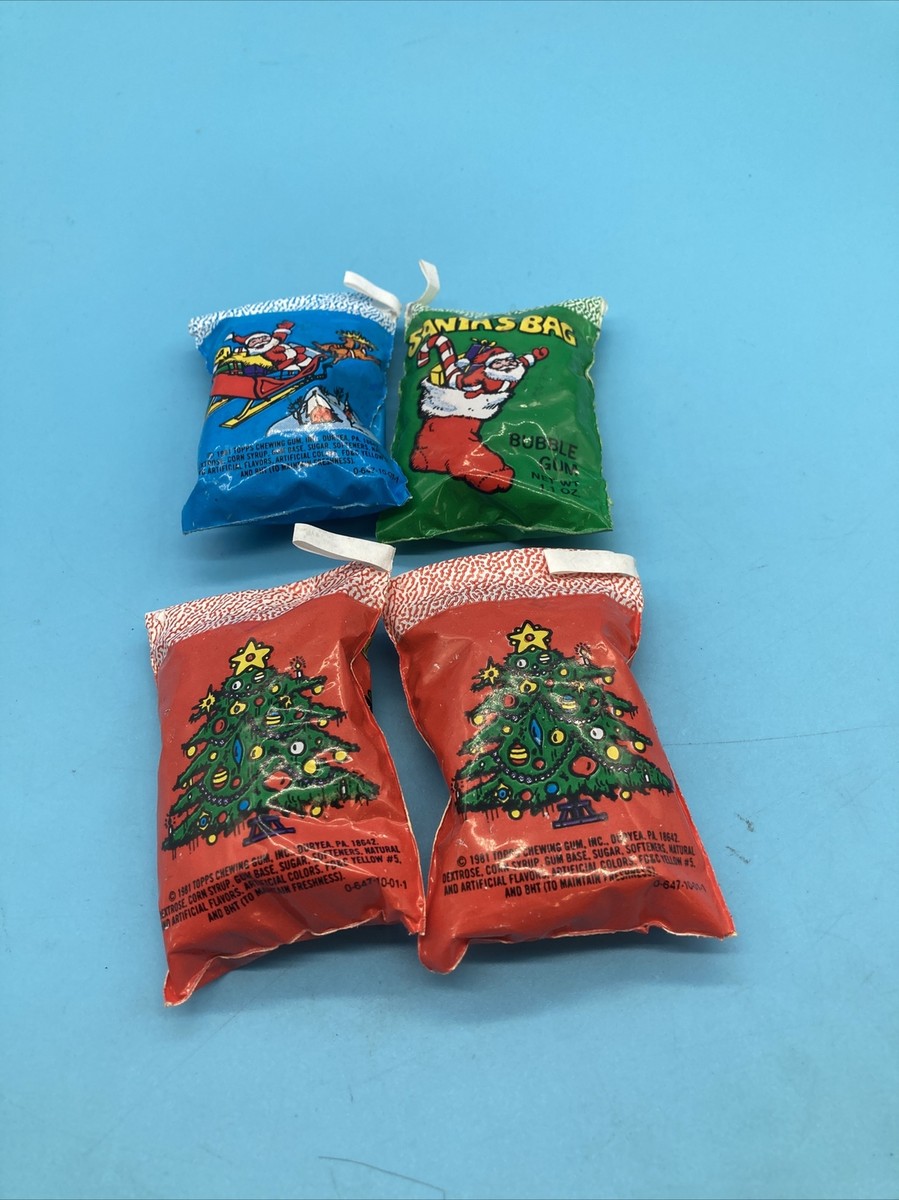 Santa's Bag Bubble Gum Set Of 4 Packs | eBay