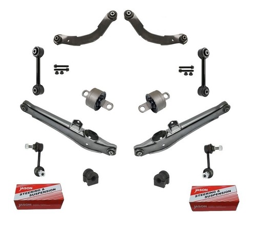 Kit De Suspensión Trasera 12 Piezas Para Dodge Caliber / Jeep Compass & Patriot 2007-2009 - Incluye Pernos Y Hardware