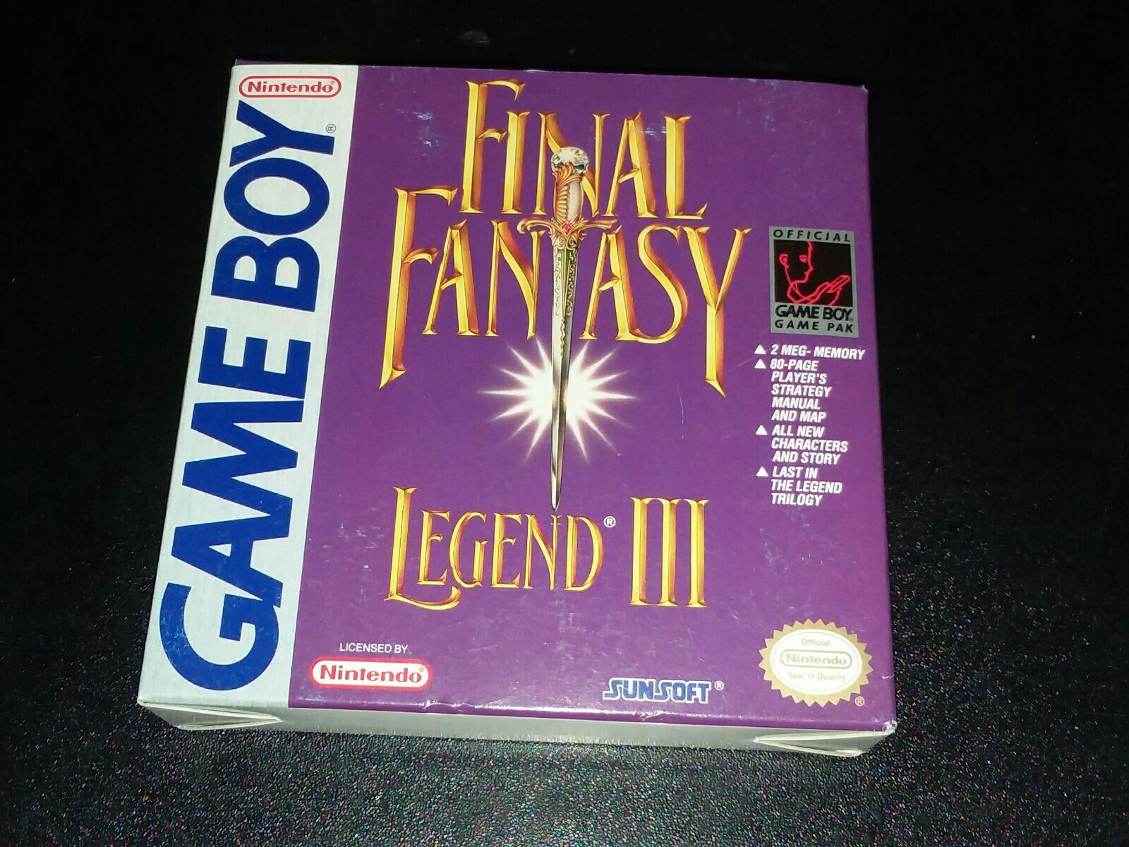 Final Fantasy Legend III 3 (Game Boy, 1993) Authentic No Map FAST SHIPPING E1
