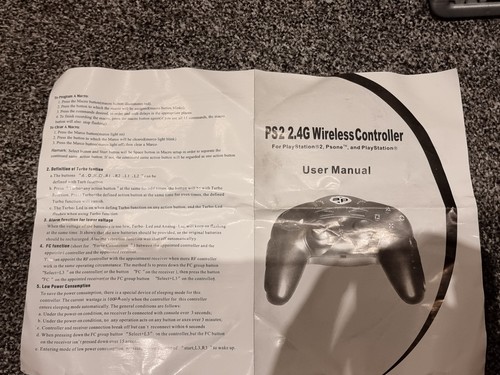 WIRELESS CONTROLLER SONY PLAYSTATION 2 PS2 Black Game Pad Dual Analog BRAND NEW! - Picture 4 of 5