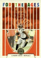 Ja'Marr Chase 2022 Legacy Football - For the Ages #FA-10 - Cincinnati Bengals
