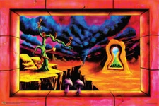 The Door Unlocked by Vincent Monaco - Non-Flocked Blacklight Poster 36" x 24"