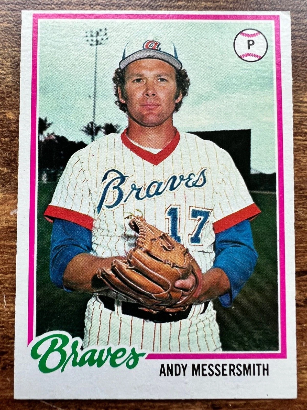 1978 Topps Baseball Card #156 Andy Messersmith Atlanta Braves EX